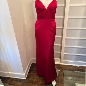 Elegant Red Evening Gown